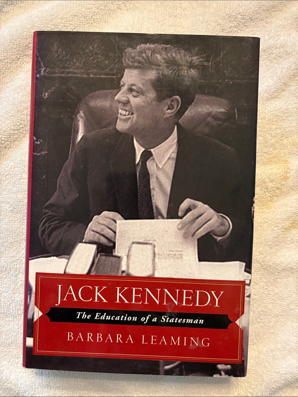 Jack Kennedy: The Education of a Statesman - Hardcover Book (Red, Black)